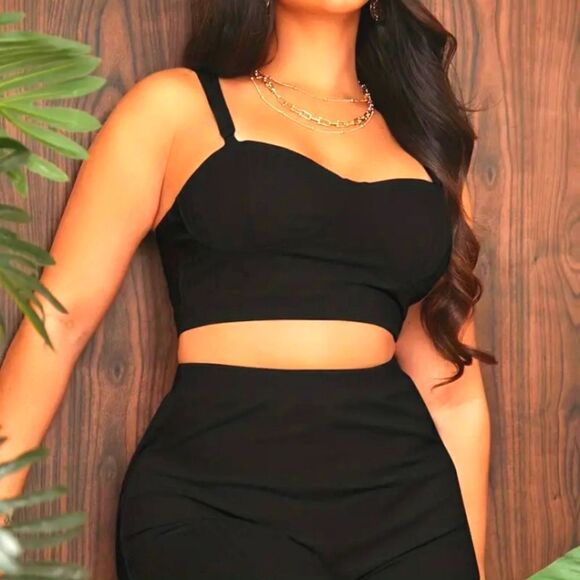 Casual Solid Two-piece Pants Set sz Medium - Picture 5 of 7